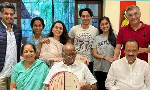 രാഷ്ട്രീയം മറന്ന്​ ഒന്നിച്ച്​ പവാർ കുടുംബം