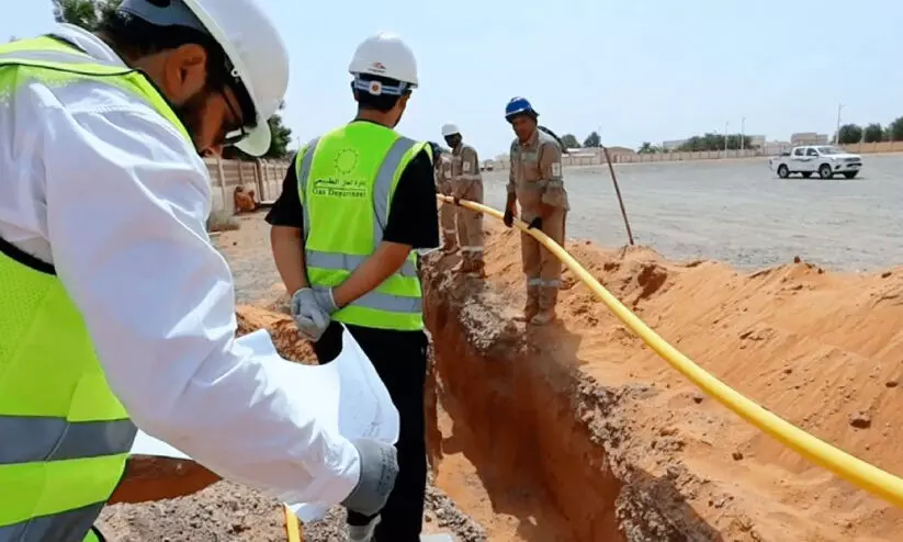 അൽദൈദിൽ പ്രകൃതിവാതക പൈപ്പ് ലൈൻ പദ്ധതിക്ക് തുടക്കം അൽദൈദിൽ പ്രകൃതിവാതക പൈപ്പ് ലൈൻ പദ്ധതിക്ക് തുടക്കം