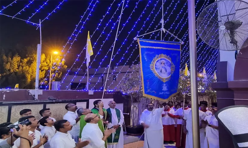 സെന്റ്മൈക്കിൾസ് കത്തോലിക്കാ ദേവാലയത്തിൽ സ്വർഗാരോപണ തിരുനാളിന് തുടക്കം