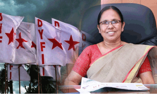 വധശ്രമക്കേസിലെ പ്രതികൾക്കുള്ള യാത്രയയപ്പ്; കെ.കെ ശൈലജയെ പിന്തുണച്ച് ഡി.വൈ.എഫ്.ഐ