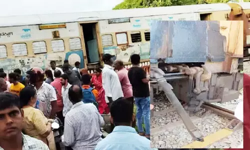 Mysore passenger train bogies separated
