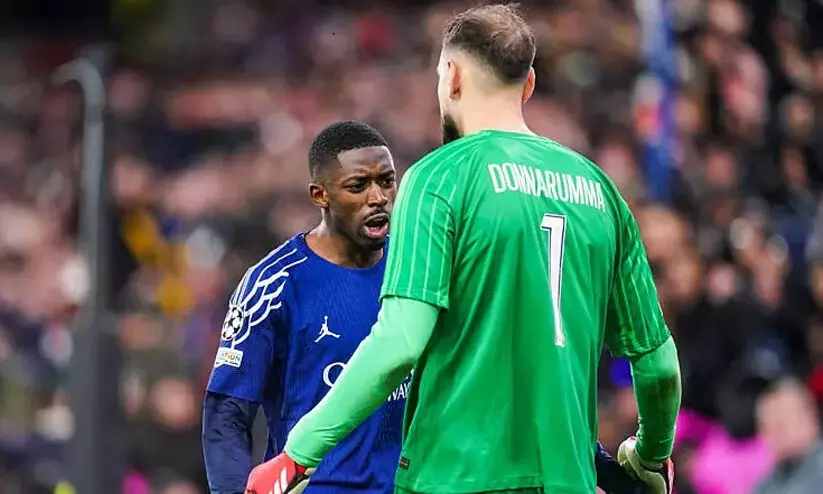 Ousmane Dembele and Donnerumma Ousmane Dembele and Donnerumma