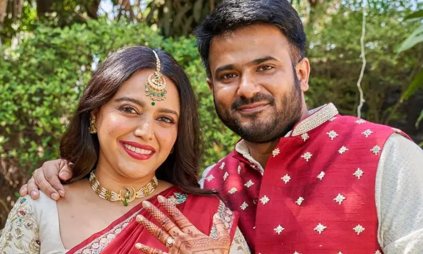 ഭർത്താവ് ഫഹദ് അഹമ്മദിനെതിരായ ജാതി അധിക്ഷേപ പരാമർശം; കടുത്ത ഭാഷയിൽ പ്രതികരിച്ച് നടി സ്വര ഭാസ്കർ ഭർത്താവ് ഫഹദ് അഹമ്മദിനെതിരായ ജാതി അധിക്ഷേപ പരാമർശം; കടുത്ത ഭാഷയിൽ പ്രതികരിച്ച് നടി സ്വര ഭാസ്കർ