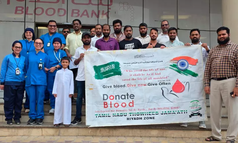 തമിഴ്നാട് തൗഹീദ് ജമാഅത്ത് രക്തദാന ക്യാമ്പ് നടത്തി തമിഴ്നാട് തൗഹീദ് ജമാഅത്ത് രക്തദാന ക്യാമ്പ് നടത്തി