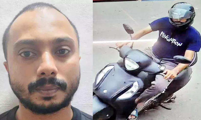 സ്കൂട്ടറിലെത്തി സ്വർണമാല കവർന്ന കേസിൽ  പ്രതി പിടിയിൽ