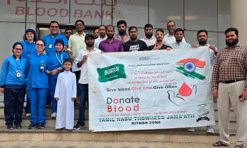 ത​മി​ഴ്‌​നാ​ട് തൗ​ഹീ​ദ് ജ​മാ​അ​ത്ത് ര​ക്ത​ദാ​ന ക്യാ​മ്പ് ന​ട​ത്തി