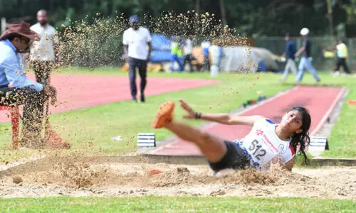 ജി​ല്ല ജൂ​നി​യ​ര്‍ അ​ത്‌​ല​റ്റി​ക്‌​സ് ചാ​മ്പ്യ​ന്‍ഷി​പ്; കു​തി​ച്ച് മു​ന്നേ​റി ഐ​ഡി​യ​ല്‍