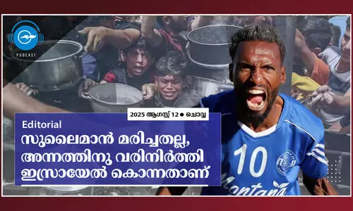 സുലൈമാൻ മരിച്ചതല്ല, അന്നത്തിനു വരിനിർത്തി ഇസ്രായേൽ കൊന്നതാണ്​