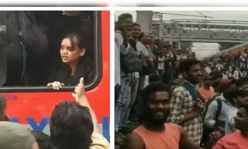 തിരക്കേറിയ ട്രെയിനിൽ ശ്വാസം കിട്ടാതെ പിടഞ്ഞ് യുവതി; നിസംഗതയോടെ നോക്കി നിന്ന് യാത്രികർ; റെയിൽവേക്ക് കടുത്ത വിമർശനവുമായി എക്സ് പോസ്റ്റിൽ പങ്കുവെച്ച വിഡിയോ