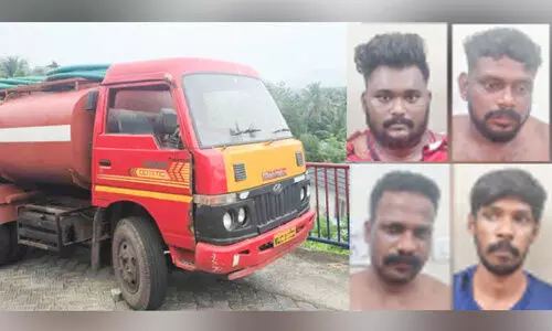 ശുചിമുറി മാലിന്യം തള്ളാ​നെത്തിയ സംഘം പിടിയിൽ