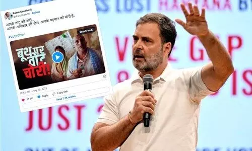 വോട്ടുമോഷണം: മോദിയുടെ മൗനം ദുരൂഹം -രാഹുൽ