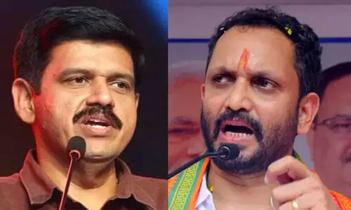 ‘മഞ്ചേശ്വരത്ത് കള്ളവോട്ടുണ്ടെന്ന് ആരോപിച്ച സുരേന്ദ്രൻ തൂങ്ങിച്ചത്തോ?’; കണ്ടംവഴി ഓടിയെന്ന് സന്ദീപ് വാര്യര്‍