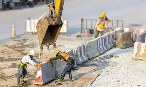 removing concreate barricades