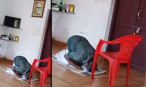 ‘നിസ്കരിക്കാൻ ഇടം ചോദിച്ചു, പാർട്ടി ഓഫിസിൽ സൗകര്യം ഒരുക്കിക്കൊടുത്തു’ -സി.പി.എം ഓഫിസിൽ നമസ്കരിക്കുന്ന വഴിയാത്രക്കാരന്റെ വിഡിയോ പങ്കുവെച്ച് ബിനീഷ് കോടിയേരി