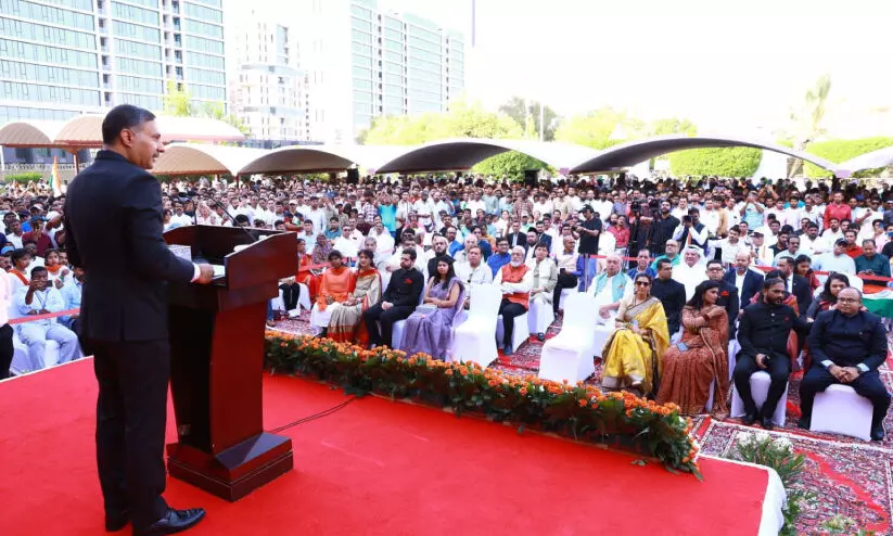 ഇ​ന്ത്യ​ൻ എം​ബ​സി​യി​ൽ നി​ര​വ​ധി പേ​ർ പ​ങ്കെ​ടു​ത്തു; സ്വാ​ത​ന്ത്ര്യ​ദി​നം ആ​ഘോ​ഷി​ച്ച് ഇ​ന്ത്യ​ന്‍ സ​മൂ​ഹം