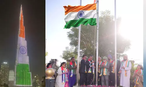 വ​ർ​ണാ​ഭം, ഈ ​സ്വാ​ത​ന്ത്ര്യ​ദി​നം; യു.​എ.​ഇ വി​വി​ധ കേ​ന്ദ്ര​ങ്ങ​ളി​ൽ പ്ര​വാ​സി​ക​ളു​ടെ ആ​ഘോ​ഷം