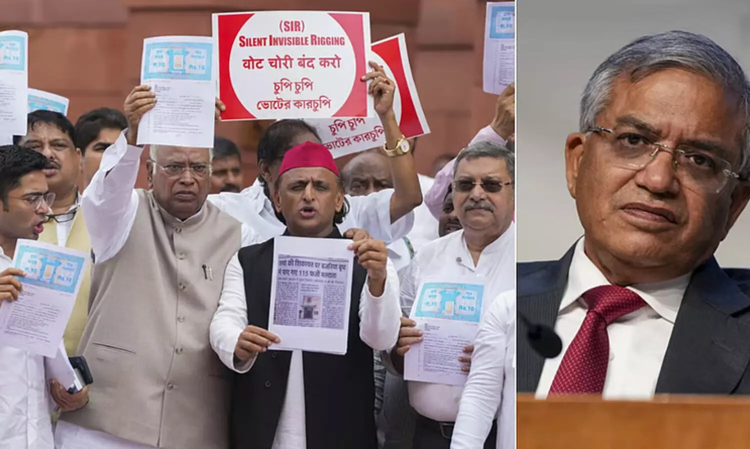 ‘ഞങ്ങൾ സി.ഇ.സിയെ തിരയുകയായിരുന്നു,   പക്ഷേ കണ്ടത് ഒരു പുതിയ ബി.ജെ.പി വക്താവിനെ’​; ​തെരഞ്ഞെടുപ്പ് കമീഷനെതിരെ ഒറ്റക്കെട്ടായി ആക്രമണ മുന കൂർപ്പിച്ച് പ്രതിപക്ഷം