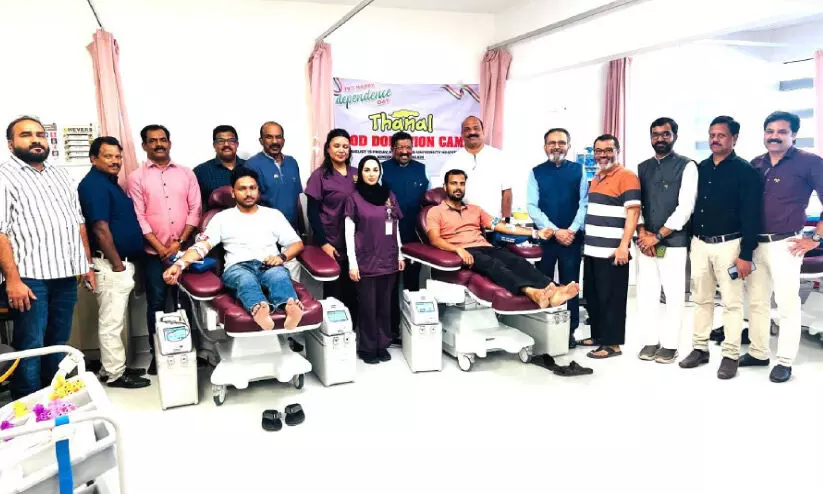 തണൽ രക്തദാന ക്യാമ്പ് സംഘടിപ്പിച്ചു തണൽ രക്തദാന ക്യാമ്പ് സംഘടിപ്പിച്ചു