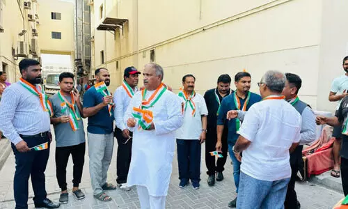 തൊ​ഴി​ലാ​ളി​ക​ളോ​ടൊ​പ്പം സ്വാതന്ത്ര്യദിനമാ​ഘോ​ഷി​ച്ച് ബ​ഹ്റൈ​ൻ മ​ല​യാ​ളി ബി​സി​ന​സ് ഫോ​റം