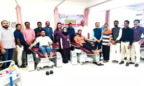 ത​ണ​ൽ ര​ക്ത​ദാ​ന ക്യാ​മ്പ് സം​ഘ​ടി​പ്പി​ച്ചു