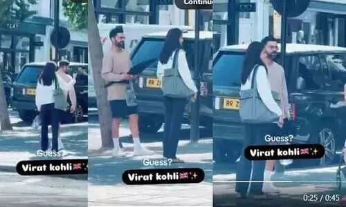 താര ജാഡയില്ല; വഴിപോക്കരോട് മിണ്ടിയും പറഞ്ഞും കോഹ്‍ലിയും അനുഷ്‍കയും ലണ്ടൻ തെരുവിൽ