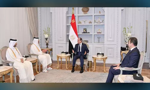 ഗസ്സയിൽ വെടിനിർത്തൽ കരാർ; ഖത്തർ പ്രധാനമന്ത്രി ഈജിപ്ത് പ്രസിഡന്റുമായി കൂടിക്കാഴ്ച നടത്തി