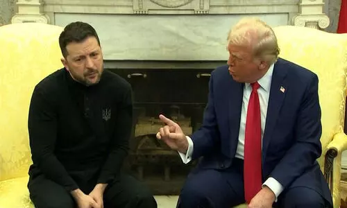 യു​ക്രെ​യ്ൻ നാ​റ്റോ മോ​ഹം ഉ​പേ​ക്ഷി​ക്ക​ണം, സെ​ല​ൻ​സ്കി വി​ചാരി​ച്ചാ​ൽ യു​ദ്ധം ഉ​ട​ൻ നി​ർ​ത്താം-ട്രം​പ്