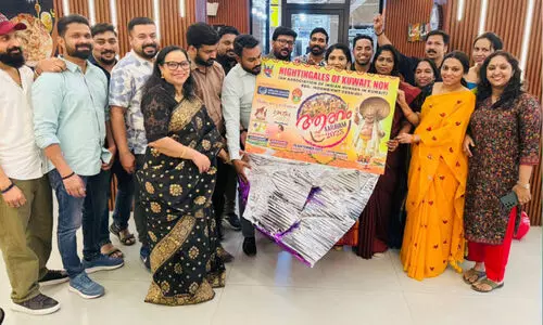 നൈ​റ്റിം​ഗേ​ൽ​സ് ഓ​ഫ് കു​വൈ​ത്ത് ഓ​ണാ​ഘോ​ഷം ഫ്ല​യ​ർ പ്ര​കാ​ശ​നം