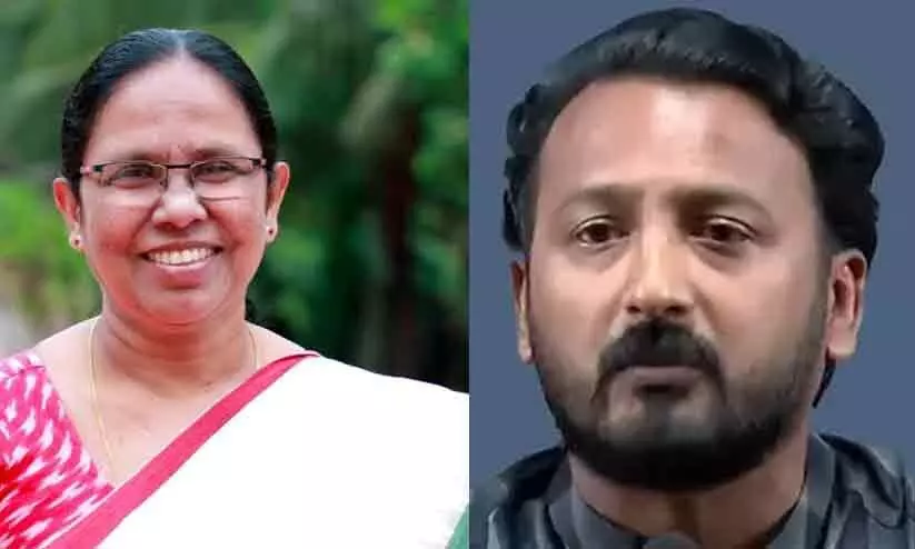 KK Shailaja, Rahul Mamkootathil