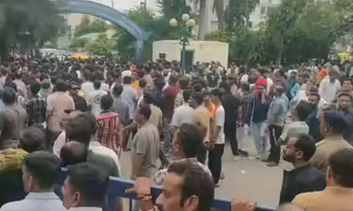 Protest demanding school closure Protest demanding school closure