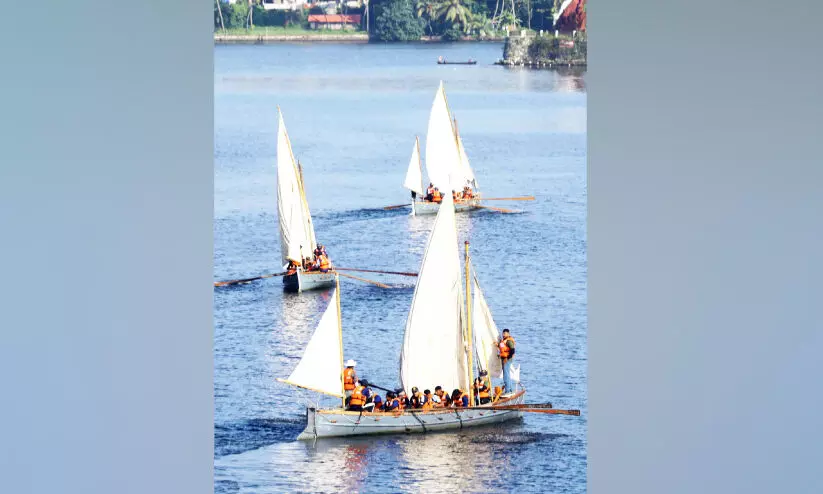 എൻ.സി.സി കേഡറ്റുകളുടെ പായ്​വഞ്ചി പര്യവേക്ഷണ യാത്രക്ക്​ തുടക്കം