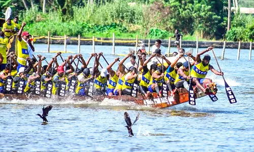 ചു​ണ്ട​നു​ക​ൾ ‘കൊ​ള്ളി​മീ​ൻ’ പോ​ലെ... പു​ന്ന​മ​ട​യി​ലെ ആ​വേ​ശ​ത്തെ നേ​രി​ടു​ന്ന​ത്​ ഫാ​ൻ​സു​കാ​ർ