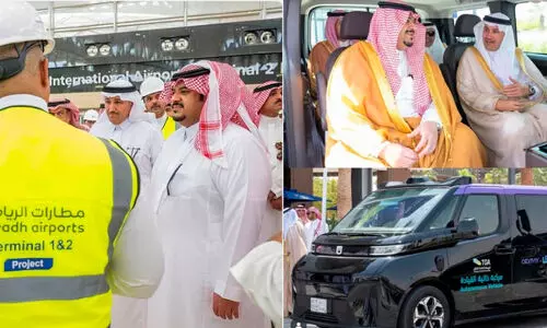 ഡ്രൈ​വ​റി​ല്ലാ വാ​ഹ​ന​ത്തി​ൽ സ​ഞ്ച​രി​ച്ച്​ റി​യാ​ദ് മേ​ഖ​ല ഡെ​പ്യൂ​ട്ടി ഗ​വ​ർ​ണ​ർ വി​ക​സ​ന പ​ദ്ധ​തി​ക​ൾ വീ​ക്ഷി​ച്ചു