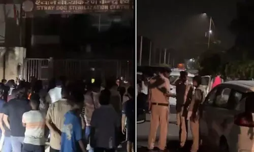നായ്ക്കളെവെച്ച് പരീക്ഷണം, ദുർഗന്ധം: ഡൽഹിയിലെ രോഹിണി വന്ധ്യംകരണ കേന്ദ്രത്തിന് പുറത്ത് പ്രതിഷേധം