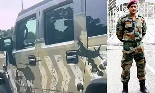 ധോണിയു​ടെ ഹമ്മർ  വൈറലാവുന്നു