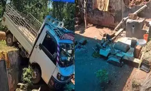 വീട്ടുമുറ്റത്ത് വസ്ത്രം കഴുകുകയായിരുന്ന വയോധിക മിനിലോറി പാഞ്ഞുകയറി മരിച്ചു