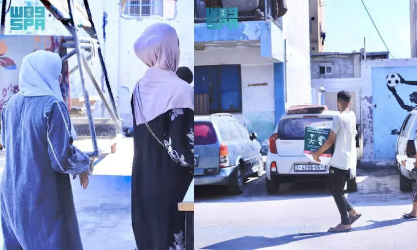 ഗ​സ്സ​യി​ലെ ദു​രി​തബാ​ധി​ത കു​ടും​ബ​ങ്ങ​ൾ​ക്ക് ഭ​ക്ഷ്യ​സ​ഹാ​യം തു​ട​ർ​ന്ന് സൗ​ദി അ​റേ​ബ്യ