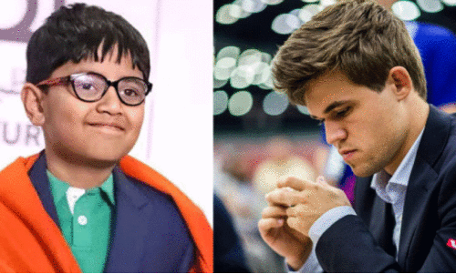 ലോക ചെസ് ചാമ്പ്യനെ സമനിലയിൽ തളച്ച് ഞെട്ടിച്ച് ഒമ്പതു വയസ്സുകാരൻ ലോക ചെസ് ചാമ്പ്യനെ സമനിലയിൽ തളച്ച് ഞെട്ടിച്ച് ഒമ്പതു വയസ്സുകാരൻ