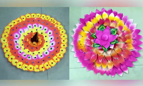 പൂക്കളമിടാൻ മടിയാണോ? റെഡിയാണ് റെഡിമെയ്ഡ് പൂക്കളം