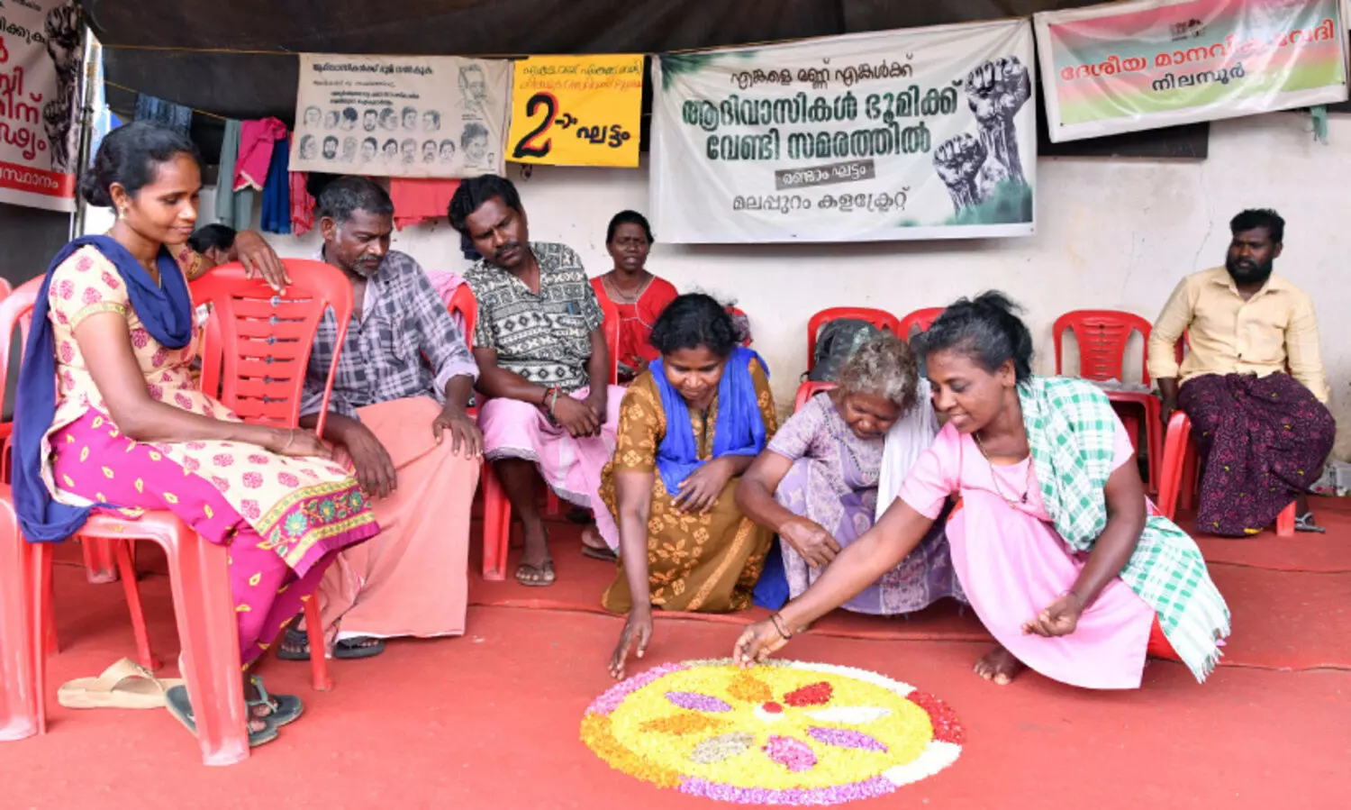 adivasi land protest in malappuram