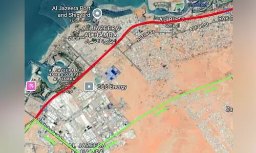 റാ​സ​ൽ​ഖൈ​മ​യി​ൽ ശൈ​ഖ് മു​ഹ​മ്മ​ദ് ബി​ന്‍ സാ​ലിം റോ​ഡ്​ ന​വീ​ക​രി​ക്കു​ന്നു