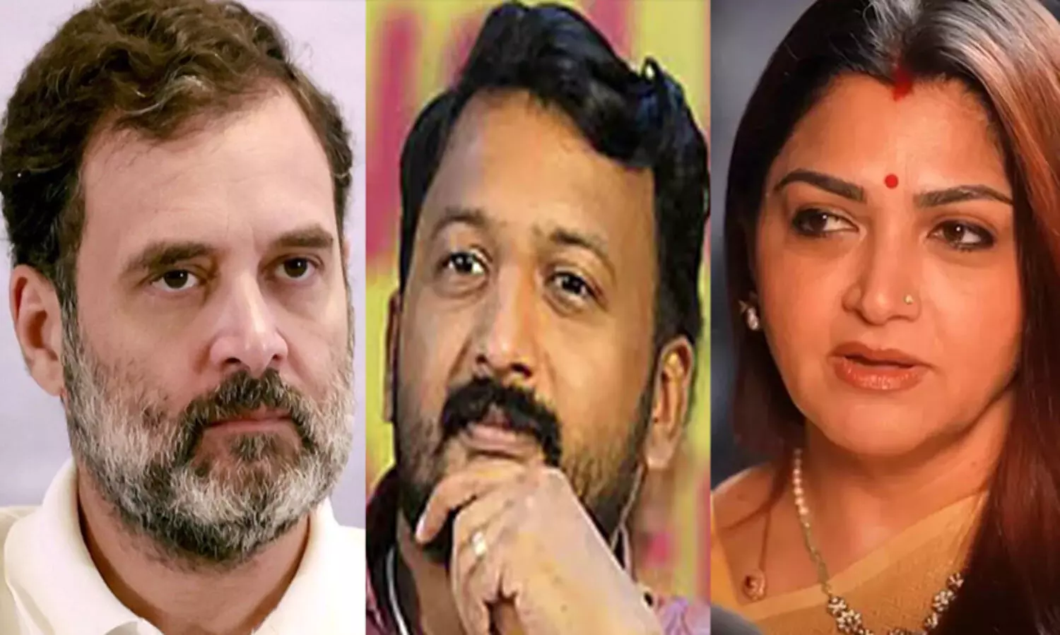 രാഹുല്‍ ഗാന്ധി കേള്‍ക്കാനായി പറയുകയാണ്, താങ്കളും രാഹുല്‍, ഇവിടെയുള്ളതും രാഹുല്‍, ഡല്‍ഹിയില്‍ ഇരിക്കുന്ന രാഹുല്‍ ഒരു ജോലിയും ചെയ്യുന്നില്ല, ഇവിടെയുള്ള രാഹുലാണെങ്കില്‍ മോശം കാര്യങ്ങള്‍ ചെയ്യുന്നു; ഖുശ്ബു