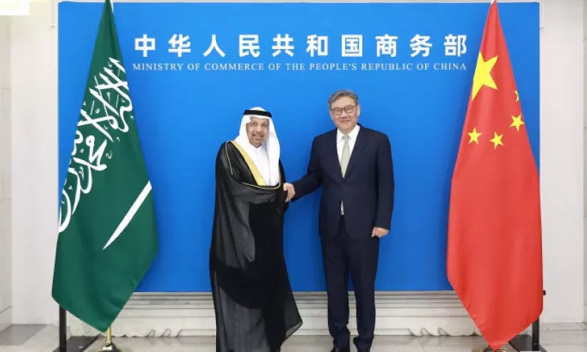 Chinese Commerce Minister Wang Wentao receives Saudi Investment Minister Khalid Al-Falih in Beijing Chinese Commerce Minister Wang Wentao receives Saudi Investment Minister Khalid Al-Falih in Beijing