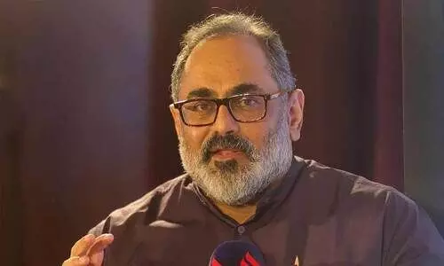 ‘അയ്യപ്പസംഗമം രാഷ്​ട്രീയ നാടകം, മുഖ്യമന്ത്രി നാസ്തികൻ’ ബി.ജെ.പി സംസ്ഥാന അധ്യക്ഷൻ രാജീവ് ചന്ദ്രശേഖർ