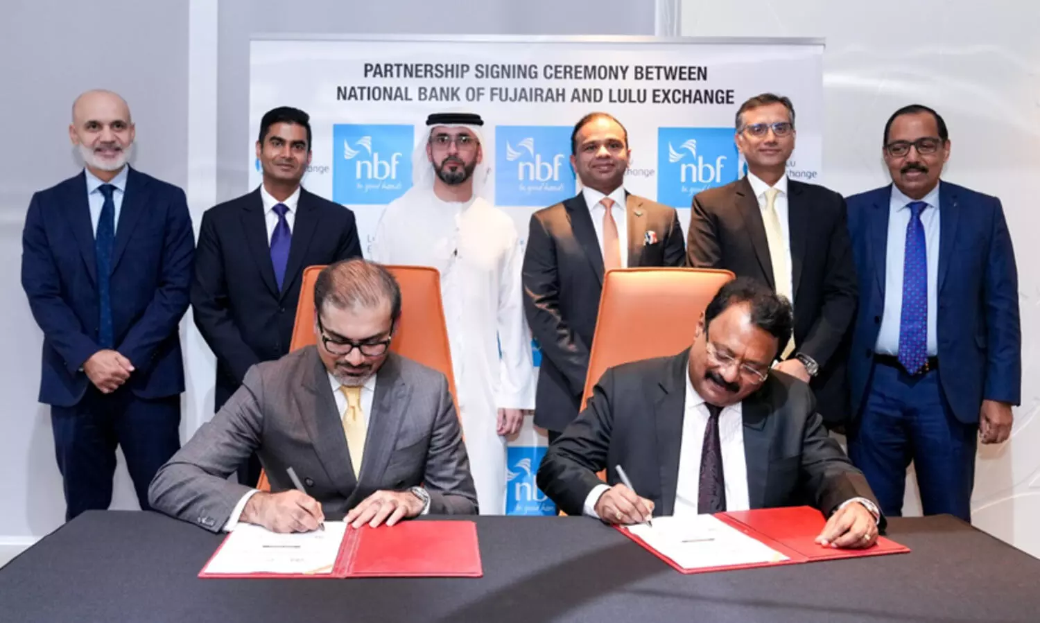 ലുലു എക്സ്​ചേഞ്ചിൽ എൻ.ബി.എഫ്​ സേവനങ്ങൾ  -ഇരു സ്ഥാപനങ്ങളും കരാറിലെത്തി, ലുലു എക്സ്​ചേഞ്ചിന്‍റെ 12 ശാഖകളിൽ എൻ.ബി.എഫ്​ എ.ടി.എം, സി.ഡി.എം സ്ഥാപിക്കും