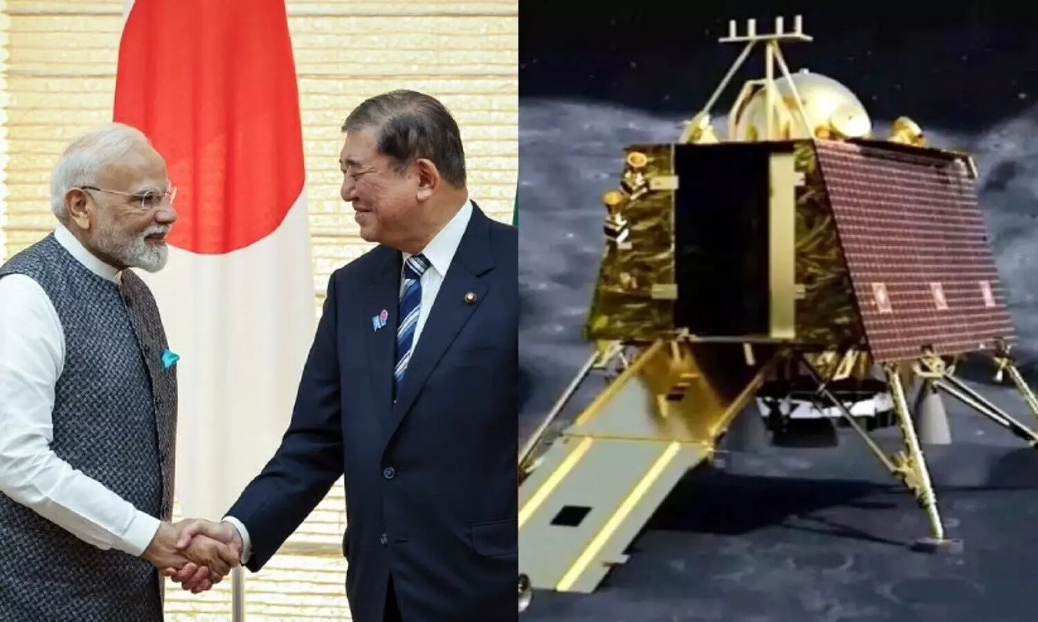 Prime Minister Narendra Modi, left, and Japans Prime Minister Shigeru Ishiba shake hands during a joint press conference in Tokyo