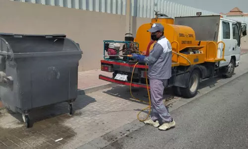 അൽ വക്റ മുനിസിപ്പാലിറ്റിയിൽ കൊതുകു നശീകരണ പ്രവൃത്തി അൽ വക്റ മുനിസിപ്പാലിറ്റിയിൽ കൊതുകു നശീകരണ പ്രവൃത്തി