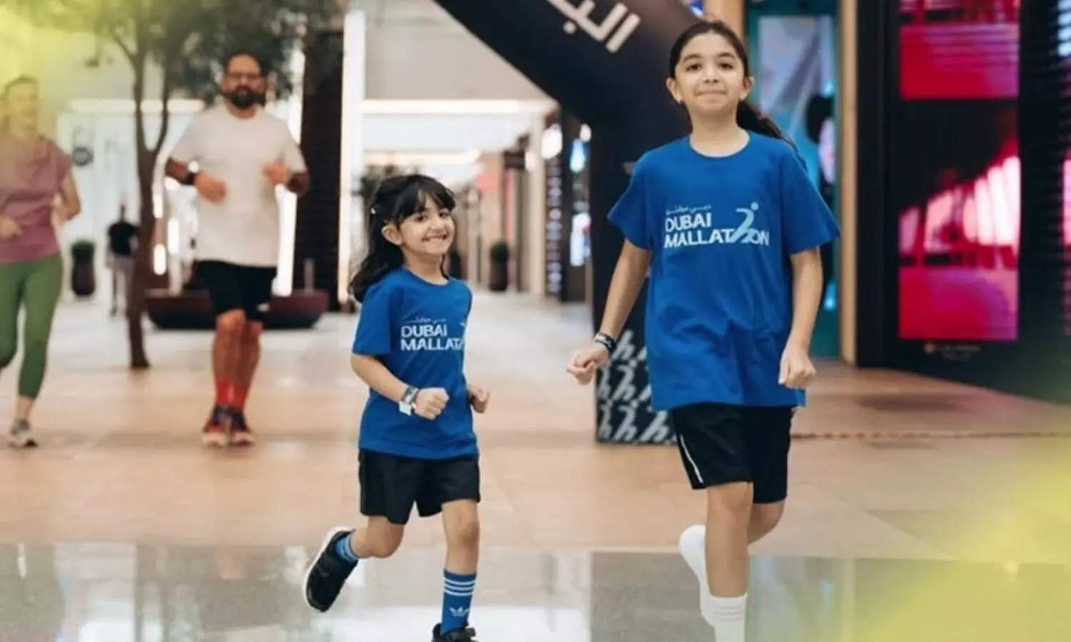Children participating in the Dubai Marathon