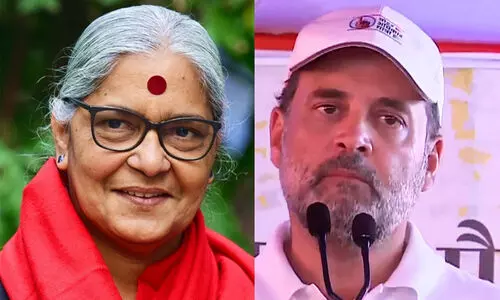 Rahul Gandhi and Annie Raja