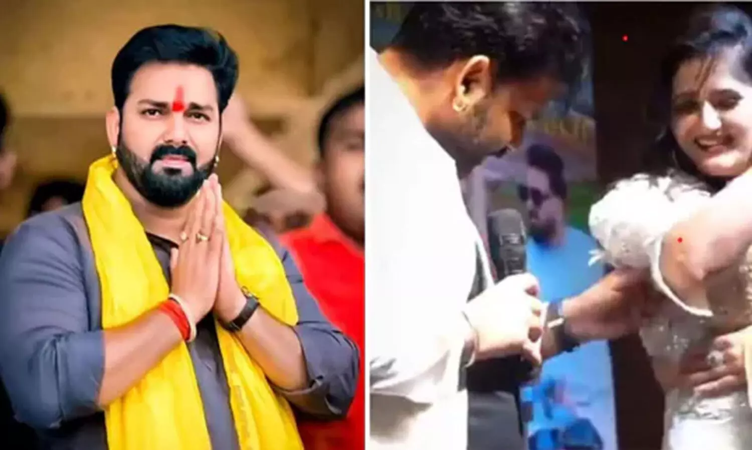 വേദിയിൽ വെച്ച് അനുചിതമായി സ്പർശിച്ചു, ഭോജ്പുരി സിനിമ വിടുമെന്ന് നടിയുടെ പ്രഖ്യാപനം, ഒടുവിൽ മാപ്പ് പറഞ്ഞ് പവൻ സിങ്